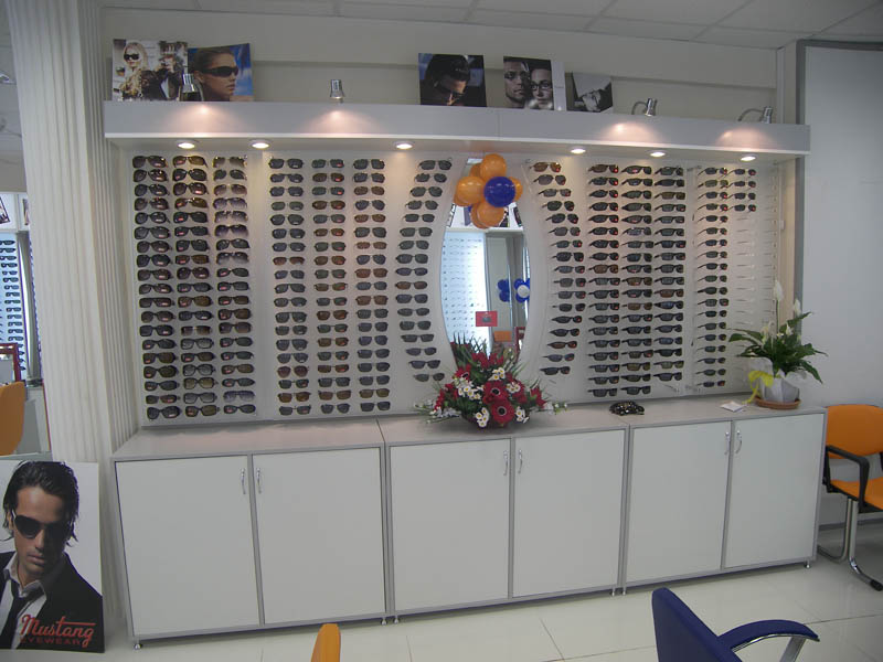 Optik Dekorasyon - Optik Mağaza Dekorasyonu Panel - Küp - Çubuk sistemleri MODEL NO: 2016 - 0011