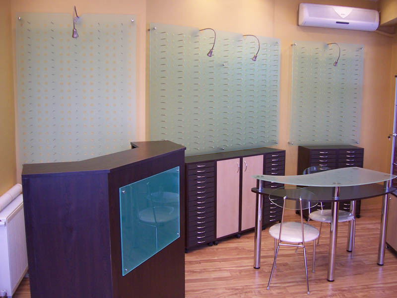 Optik Dekorasyon - Optik Mağaza Dekorasyonu Panel - Küp - Çubuk sistemleri MODEL NO: 2016 - 0018