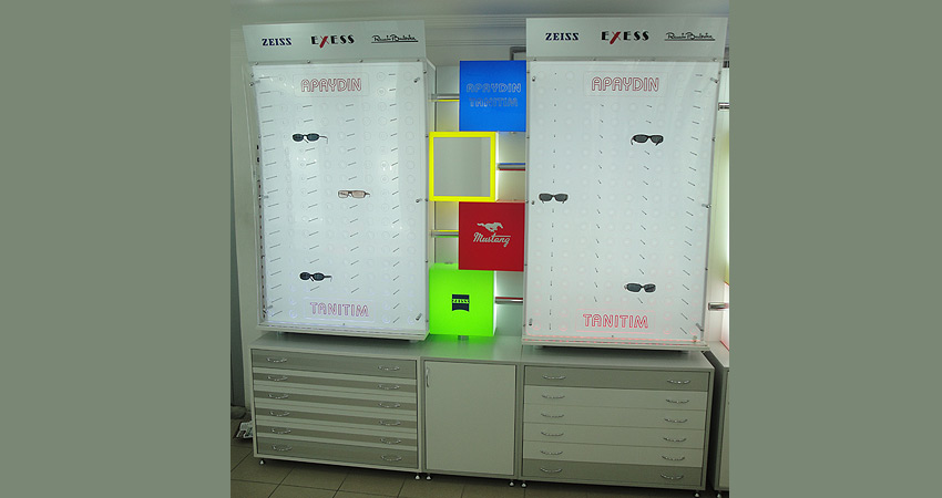 Optik Dekorasyon - Optik Mağaza Dekorasyonu Optik Dekorasyon Yeni Modeller | MODEL NO: 0030