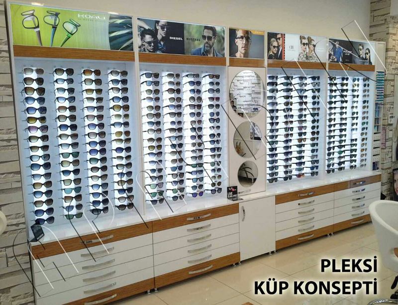 Optik Dekorasyon - Optik Mağaza Dekorasyonu Optik Dekorasyon Yeni Modeller | MODEL NO: 0005