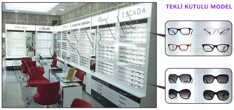 Optik Dekorasyon - Optik Mağaza Dekorasyonu Optik Dekorasyon Yeni Modeller | MODEL NO: 0008